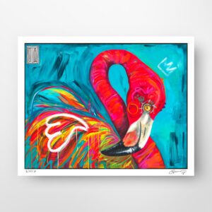 Wojciech Brewka - Pink flamingo