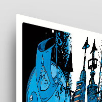 Collectible poster 50 x 70 cm unframed: Shipped flat in a rigid envelope